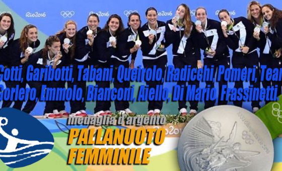 rio 2016 pallanuoto femminile argento